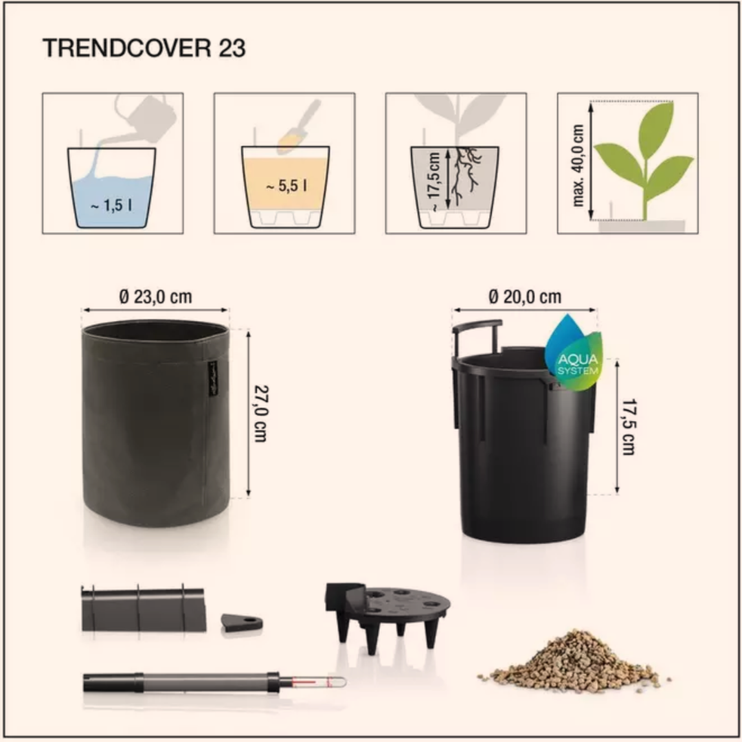 Pot LECHUZA TRENDCOVER