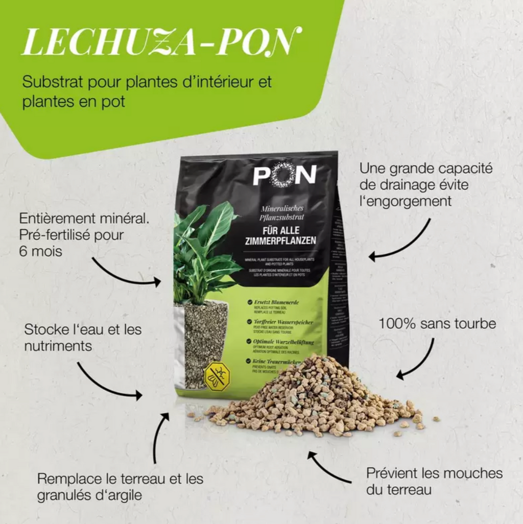 Substrat de plantation LECHUZA-PON 3L