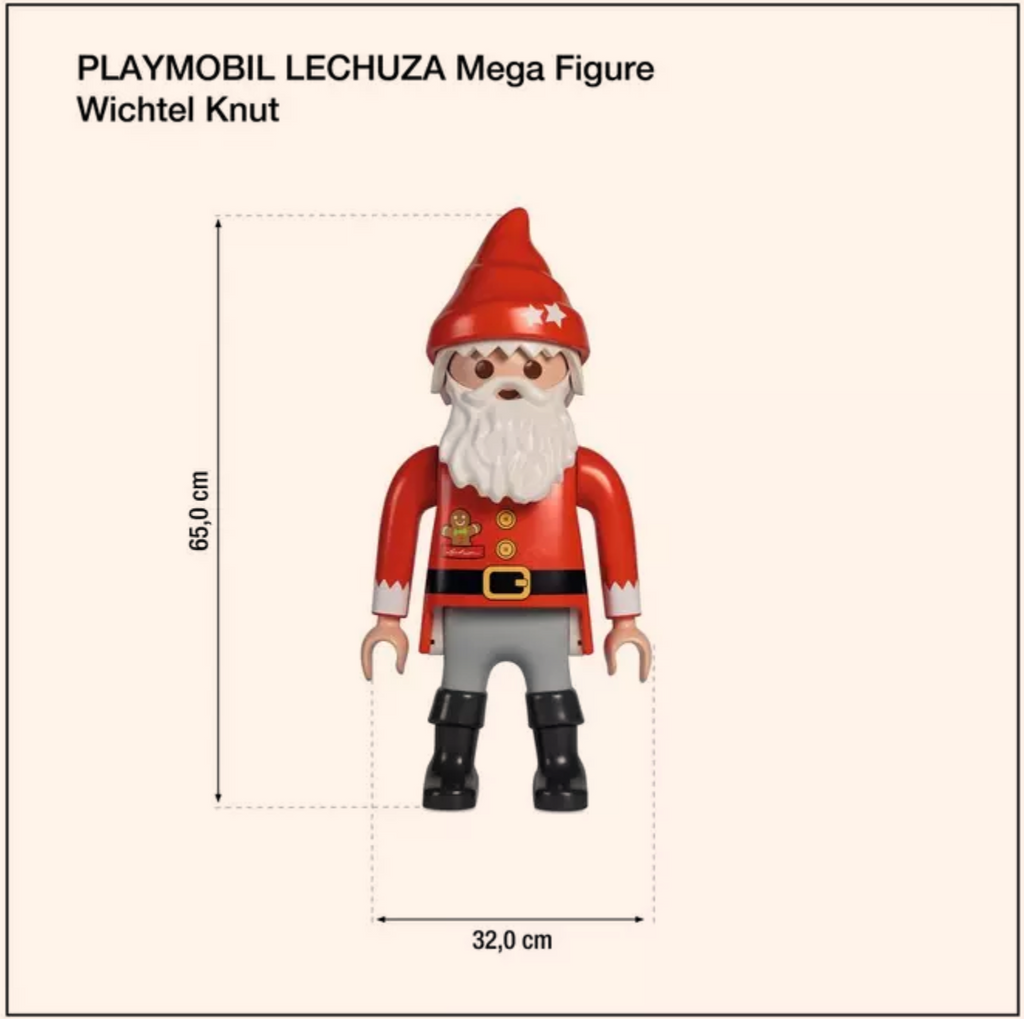 PLAYMOBIL LECHUZA Mega Figure Lutin Knut - Édition Noël (env. 65 cm)