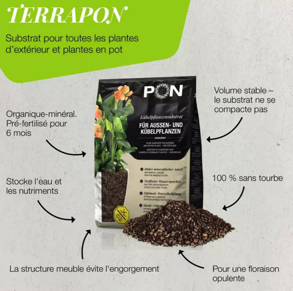 Substrat de plantation LECHUZA TERRAPON – 3 L