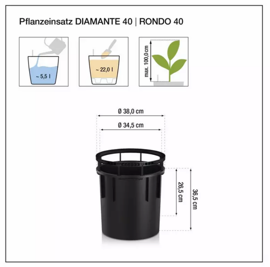 Bac d’arrosage pour RONDO 40 et DIAMANTE 40