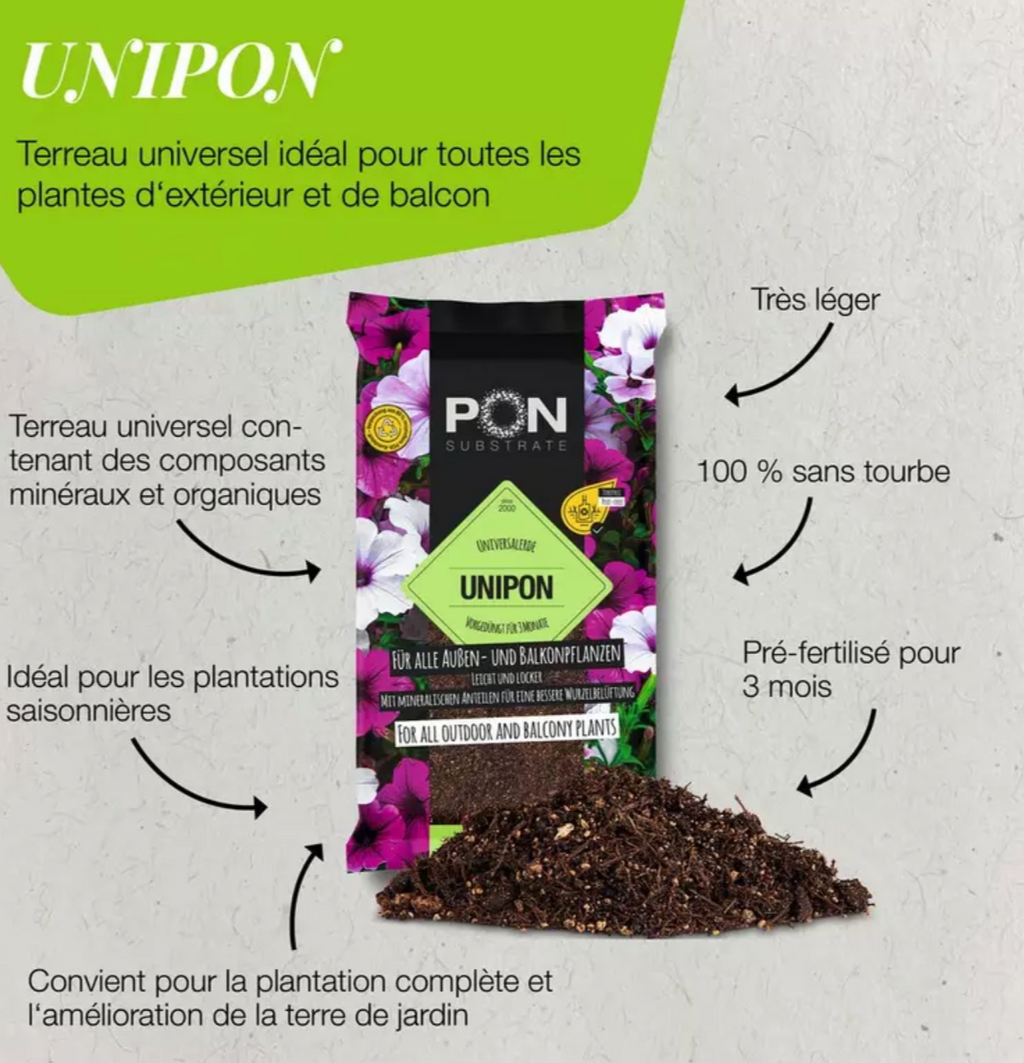 Terreau universel LECHUZA UNIPON – 40 L