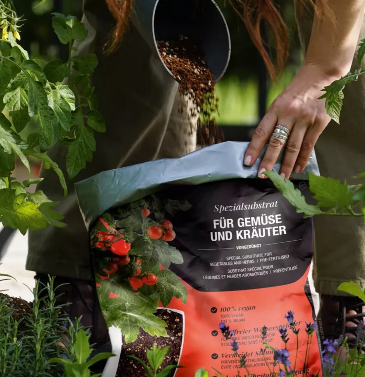 Substrat pour légumes et aromates LECHUZA VEGGIEPON – 6 L