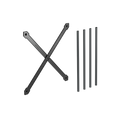 Set de tubes de soutien pour utilisation de plantes de CUBICO ALTO 40 (contenu pour 1 pot)
